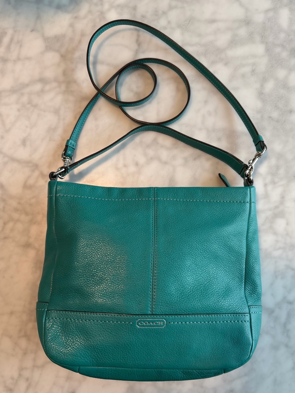 Coach Turquoise Leather Bag